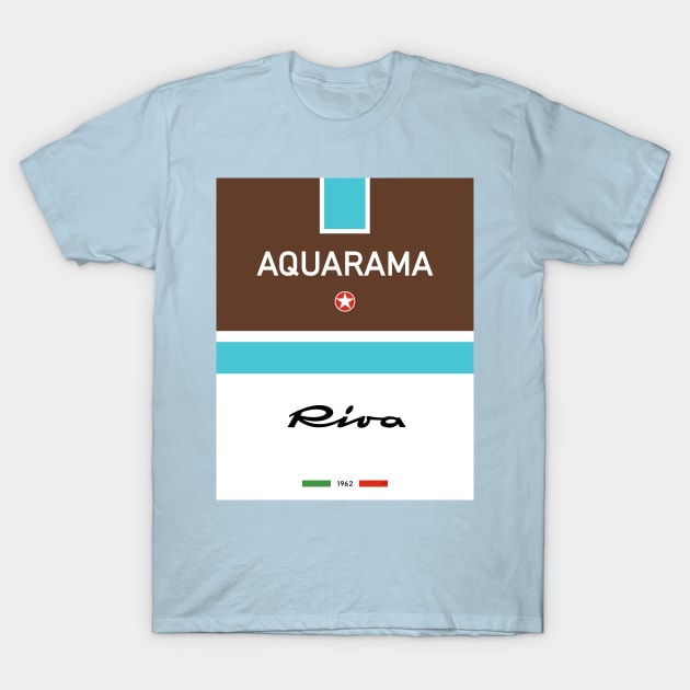 Riva Aquarama Rivarama Runabout Italia Italy T-Shirt by PB Mary